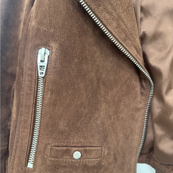 BlankNYC brown suede moto jacket - Picture 3 of 5